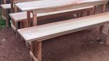 Table And Bench 6ft *15" Inch Mahogani