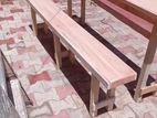 Table And Bench 6ft *15 Inch Mahogani