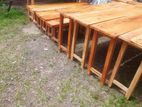 Table And Bench 6ft *15" mahogani