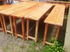 Table and Bench 6ft *15" Mahogani