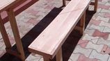 Table And Bench 6ft *15" Mahogani