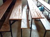 Table And Bench 6ft *15" Mahogani