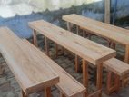 Table and Bench 6ft *1ft Mahogani