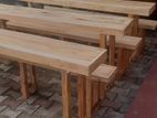 Table and Bench 6ft *1ft Mahogani