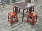 Table with 4 stools