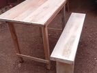 Table with Bench 4ft