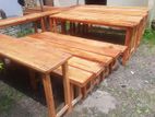 Table with Bench 6ft *15inch mahogani
