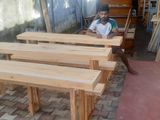 Table with Bench 6ft *1ft Mahogani