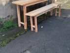 Table with Bench 6ft 1ft Mahogani