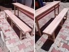Table with Bench 6ft ×15 inch