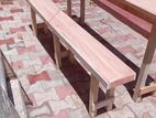 Table with Bench Mahogani 6ft *1 Ft