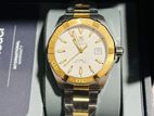 Tag Heuer Aquaracer Steel and Gold Watch