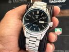Tag Heuer Calibre 5 Stainless Steel Black Dial Automatic Mens Watch