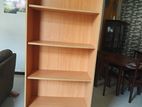 Tall Bookshelf / Display Rack — 5 Shelves, Beech Finish