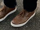 Tan Leather Sneakers