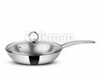 Tapper Pan Triply 24 Cm Orange Cookware