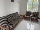 Teak 06 Seater Sofa With Cushions