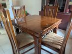 Teak 4 Seater Table with Chairs