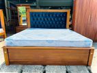 Teak 48 Inch Headboard Cushion Bed (6*6)(72*72)Code 93737