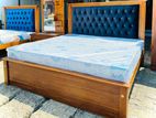 Teak 48 Inch Headboard Lusion Bed with Arpico 7 Spring Mettres(6*6)