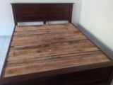 Teak 6 by 5 Box Bed (72-60) (b-16)