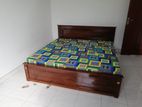 Teak 60x78 Box Bed with Arpico Double Layer Mattresses