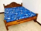 Teak 6*5 ft New Bed And DL Mattresses 72*60