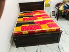 Teak 6x4 Box Bed with Mattress