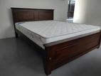 ( Teak ) 6x5 Box Bed With Arpico Spring Mettress 7 Inches