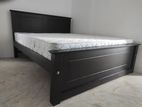Teak 72x60 Bed And Arpico Spring Mettress 7 Inches