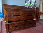 teak 75 by 60 box bed (B-22)