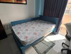 Teak 76x48 Double Bed (Blue Color)