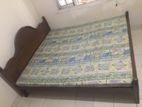 Teak 78*72 Bed with Mattress