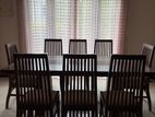 Teak 8 Seater dinning table with chairs