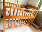 Teak Baby Cot and Bed