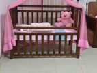 Teak Baby Cot