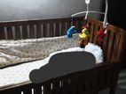 Teak Baby Cot with Mattress