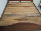 Teak bed 6' 5' with metress