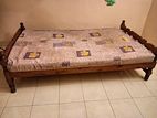 Teak Bed 6ft *3.5ft with Mattress