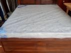 Teak Bed 6ft *5ft with 7" Spring Mattress
