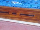 Teak Bed 6ft *5ft with Double Layer Mattress