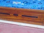 Teak Bed 6ft *5ft with Double Layer Mattress
