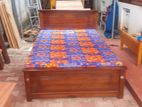 Teak Bed 6ft *5ft with Double Layer Mattress