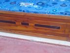 Teak Bed 6ft *5ft with Double layer Mattress