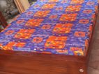 Teak Bed 6ft *5ft With Double Layer Mattress