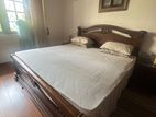 Teak Bed with 2 Bedside Table