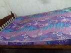 Teak Bed & Damro Mattress for sale