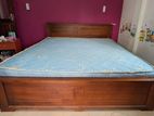 Teak Bed with Damro Spring Mattress
