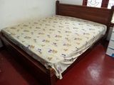 Teak Bed and Mattress