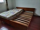 Teak Bed with Mattress